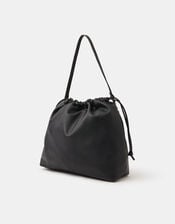 Large Drawstring Shoulder Bag, , large