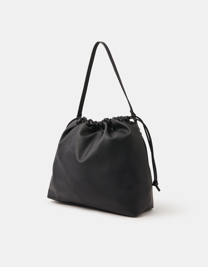 Large Drawstring Shoulder Bag, , large