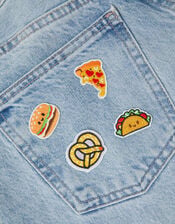 4-Pack Fast Food Embroidered Iron-On Patches, , large