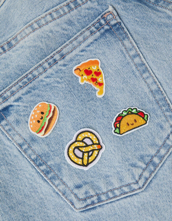 4-Pack Fast Food Embroidered Iron-On Patches, , large