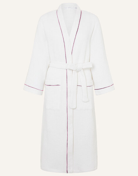Waffle Robe , Ivory (IVORY), large