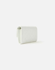 Quilted Mini Purse Bag, White (WHITE), large