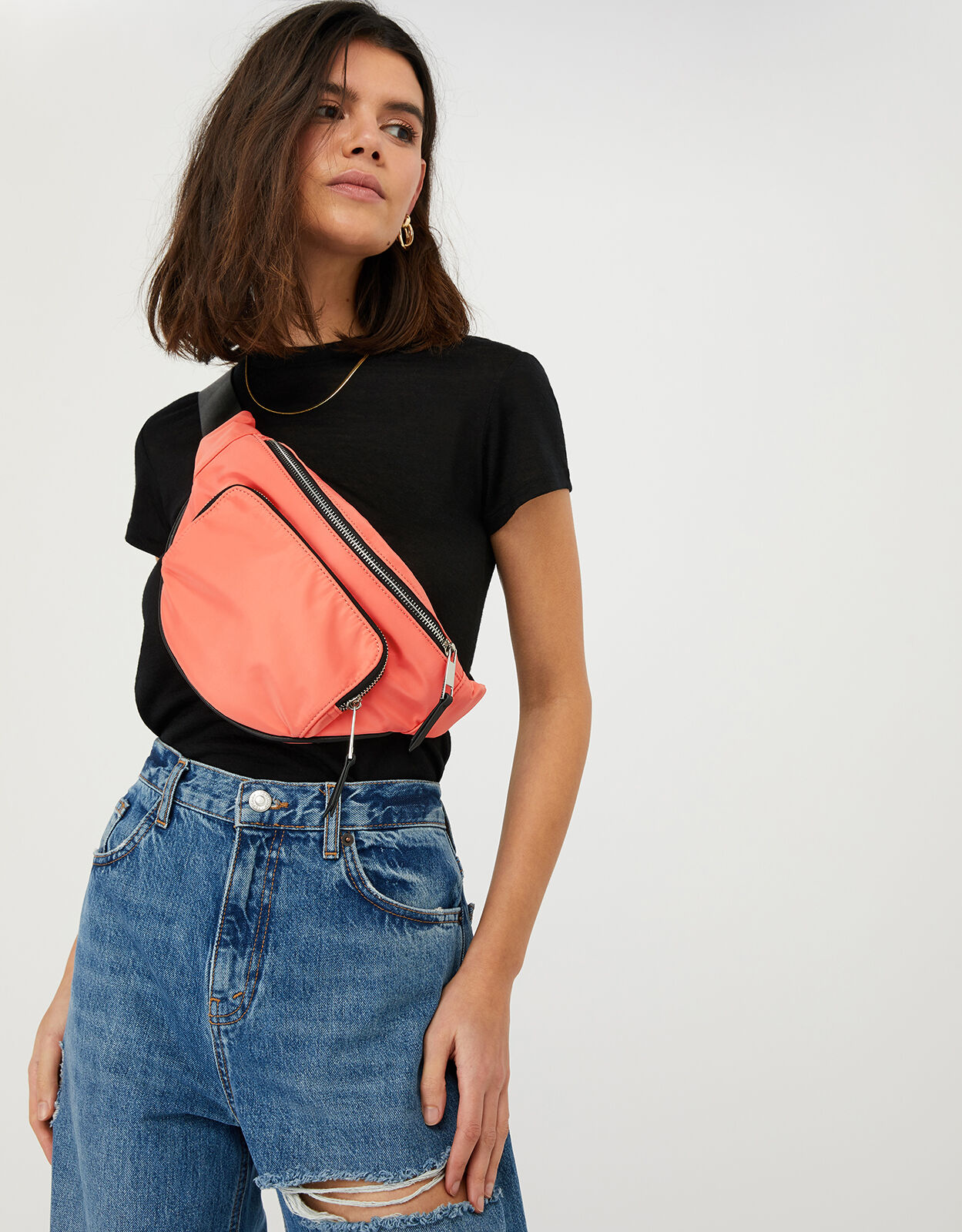 Neon orange belt bag new arrivals