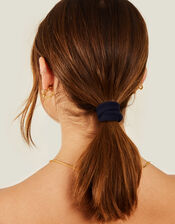 5-Pack Towelling Hair Bands, Blue (NAVY), large