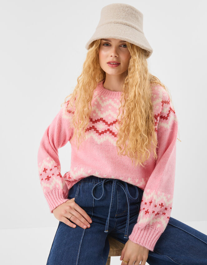 Faux Shearling Bucket Hat, , large