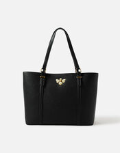 Britney Bee Tote Bag, Black (BLACK), large