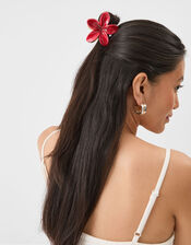 Tropical Flower Enamel Claw Clip, , large