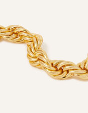 14ct Gold-Plated Large Twist Chain Necklace, , large