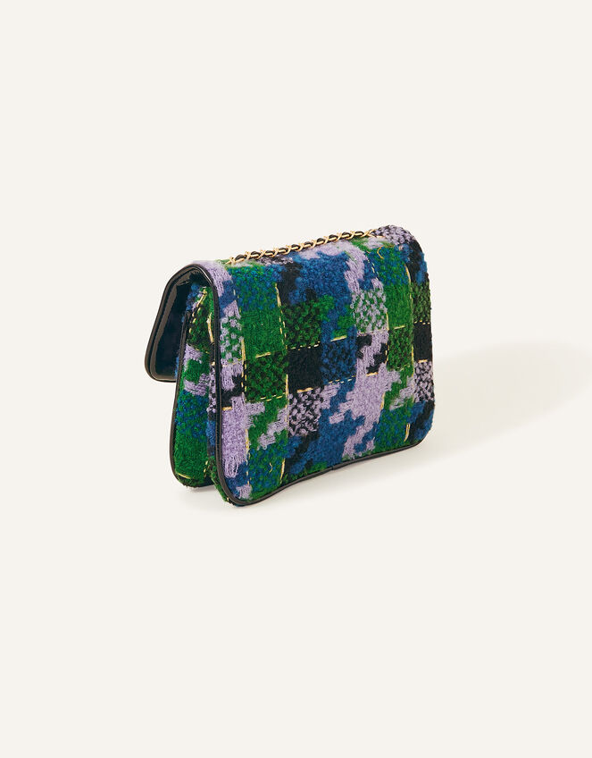 Tweed Cross-Body Bag, , large