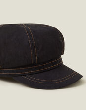 Twill Stitch Baker Boy Hat, , large