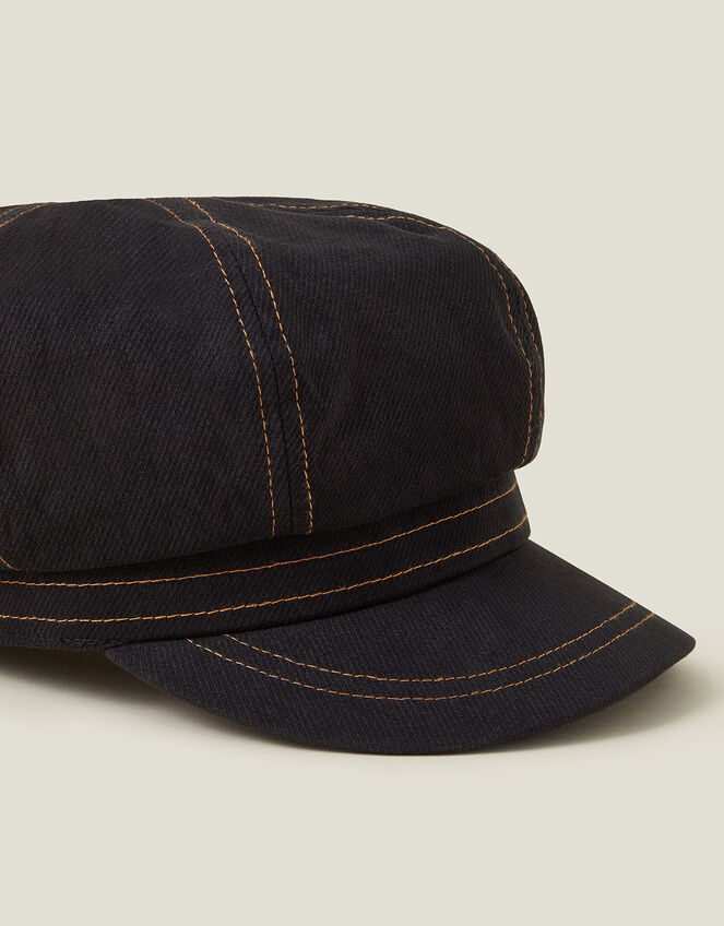 Twill Stitch Baker Boy Hat, , large