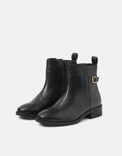 Leather Chelsea Boots, Black (BLACK), large