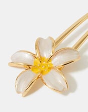 Tropical Flower Metal French Pin, , large