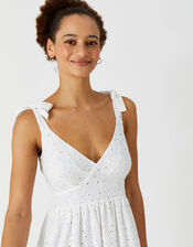 Pretty Broderie Maxi Dress, Ivory (IVORY), large