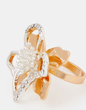 Cut Out Flower Statement Ring, Multi (MULTI), large