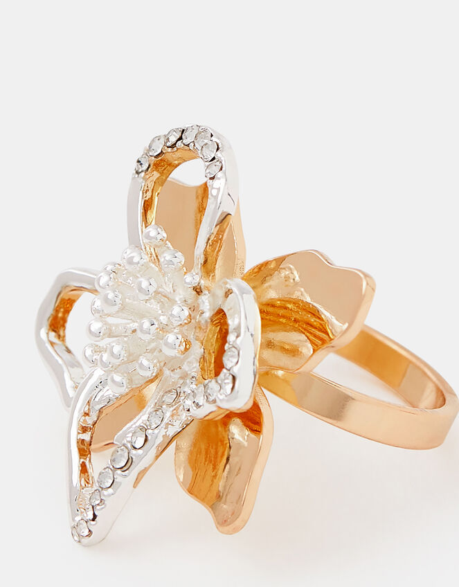 Cut Out Flower Statement Ring, Multi (MULTI), large