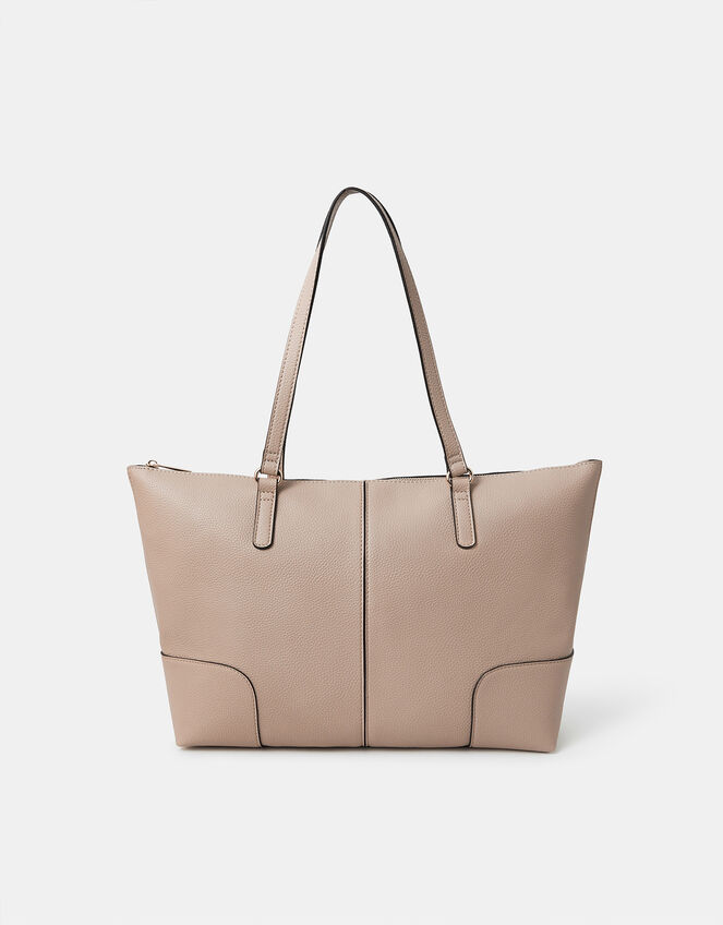 Plain Tote Bag, Brown (MOCHA), large
