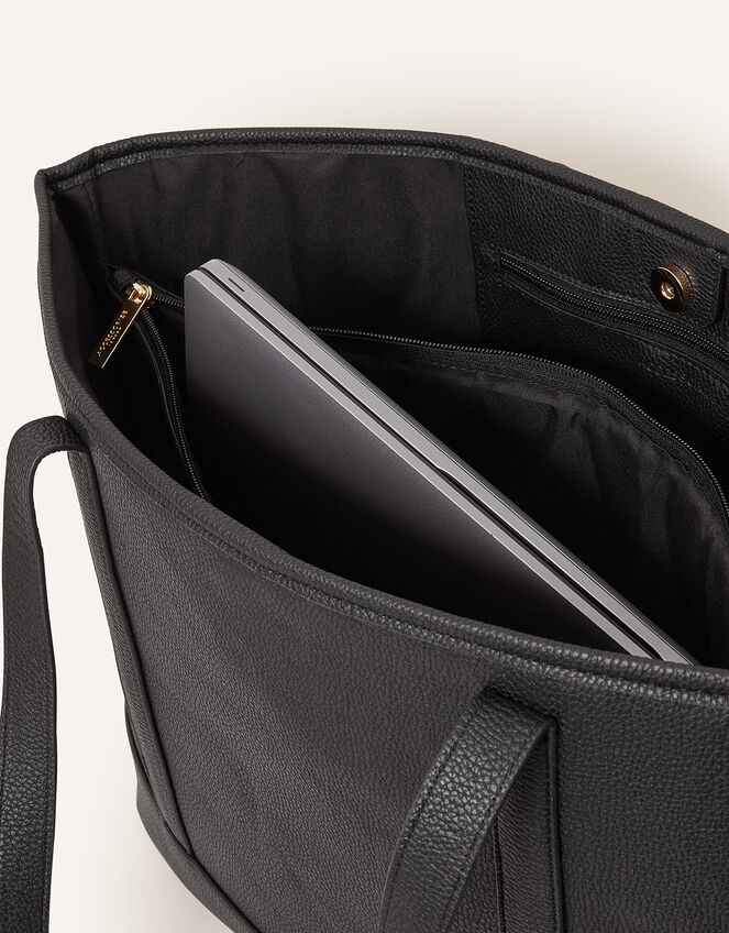 Laptop Shoulder Bag, Black (BLACK), large