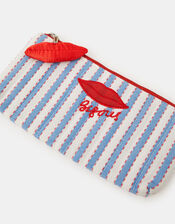 Bisous Stripe Pencil Case, , large