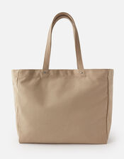 Canvas Shopper Bag , Green (KHAKI), large
