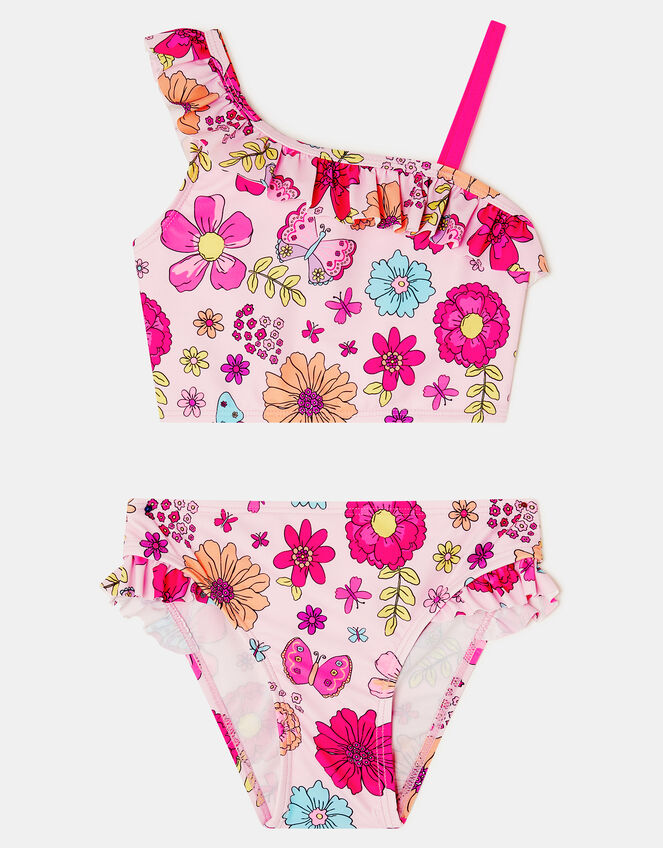 Girls Retro Bloom Bikini Set, Multi (BRIGHTS MULTI), large