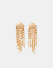 Statement Seashell Drop Earrings, , large