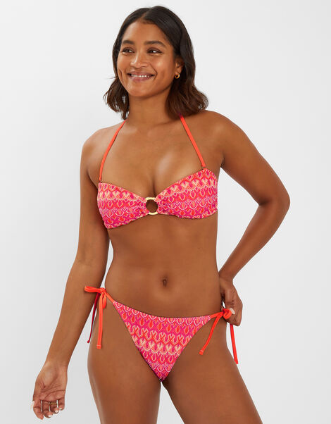 Bright Crochet Bandeau Bikini Top, Multi (BRIGHTS MULTI), large