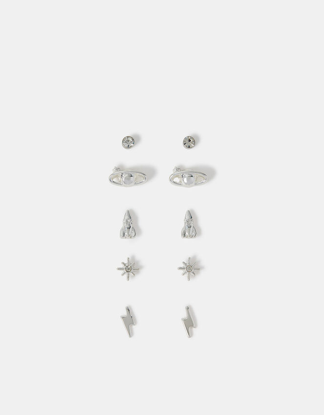 5-Pack Rocket Stud Earrings, , large