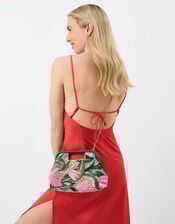 Tropical Embellished Crossbody Bag, , large