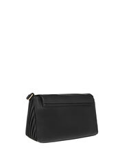 Pleated Cross-Body Bag, Black (BLACK), large
