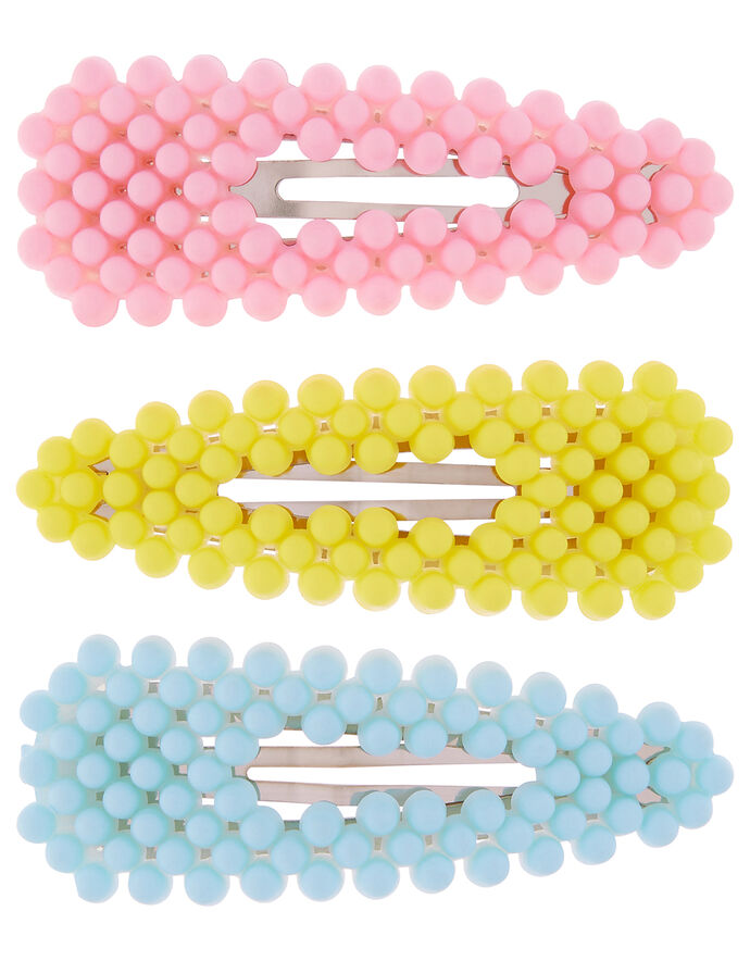 Bright Beaded Hair Clip Set Girls hair clips Accessorize UK