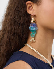 Ombr&eacute; Fish Drop Earrings, , large
