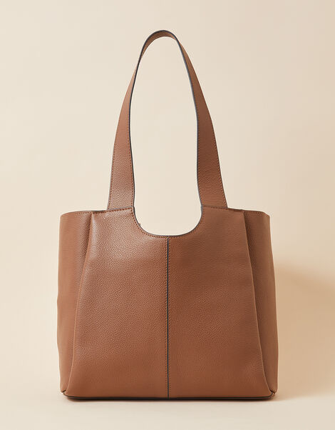 Leather Winged Shoulder Bag, , large