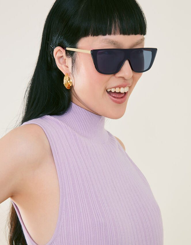 Angled Flat Top Sunglasses, , large