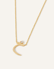 14ct Gold-Plated Arabic Initial Pendant Necklace - KH (Khaa), , large