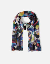 Mosaic Print Scarf , , large
