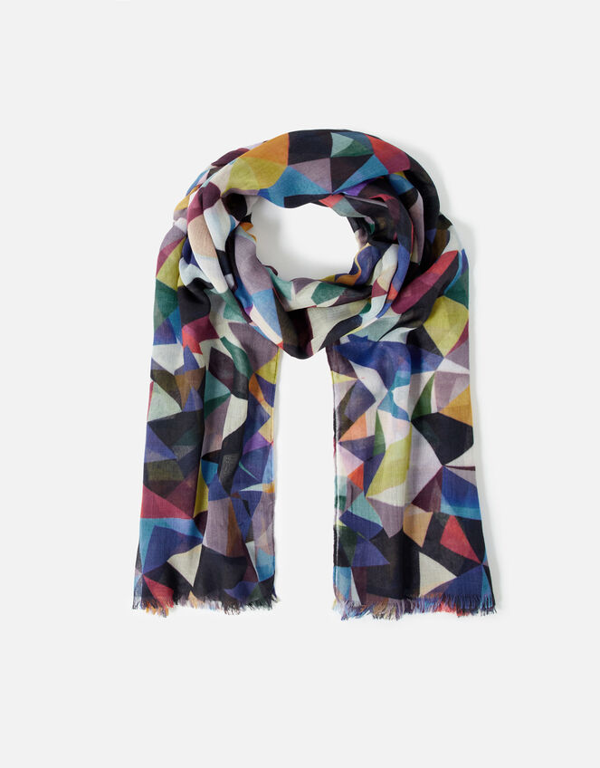 Mosaic Print Scarf , , large