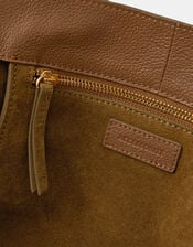 Suede Buckle Strap Shoulder Bag, , large