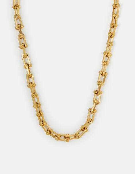 Stainless Steel Horseshoe Chain Necklace, , large