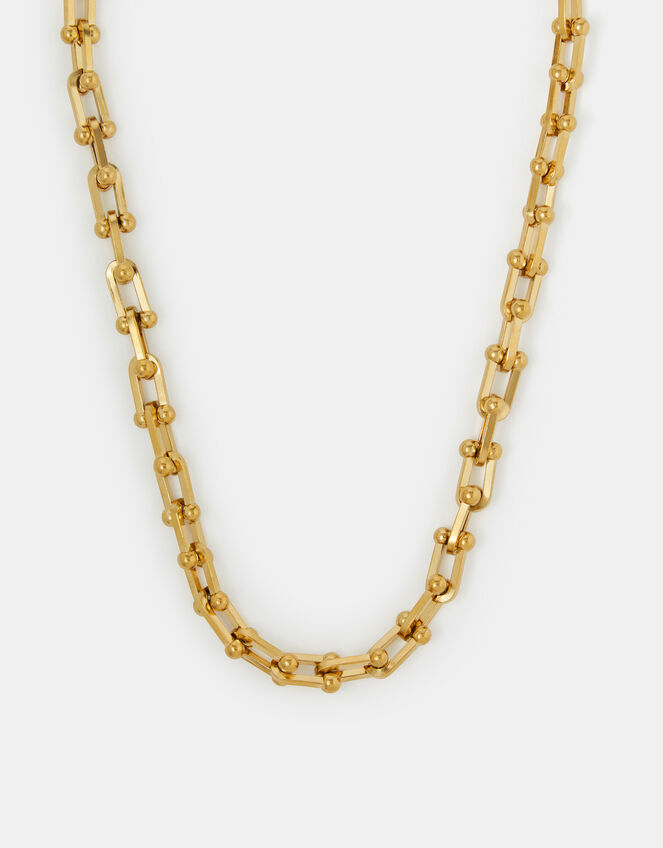 Stainless Steel Horseshoe Chain Necklace, , large