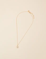 14ct Gold-Plated Sparkle Star Pendant Necklace, , large