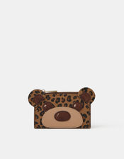 Leopard Print Teddy Card Holder, , large
