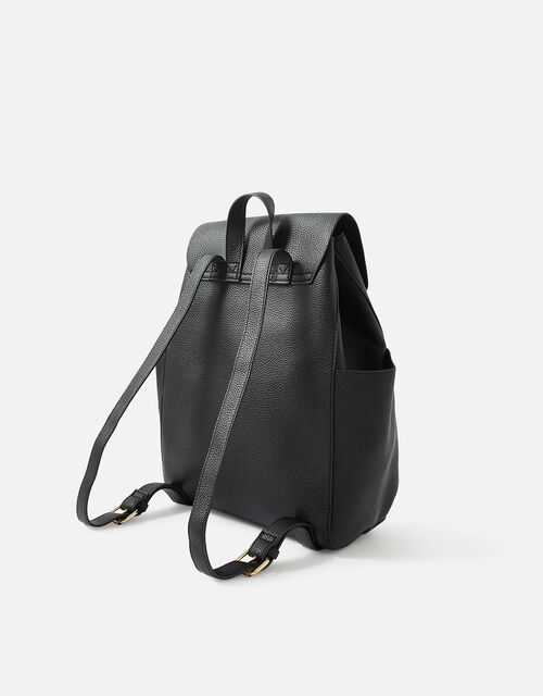 Nikki Zip Backpack, Black (BLACK), large