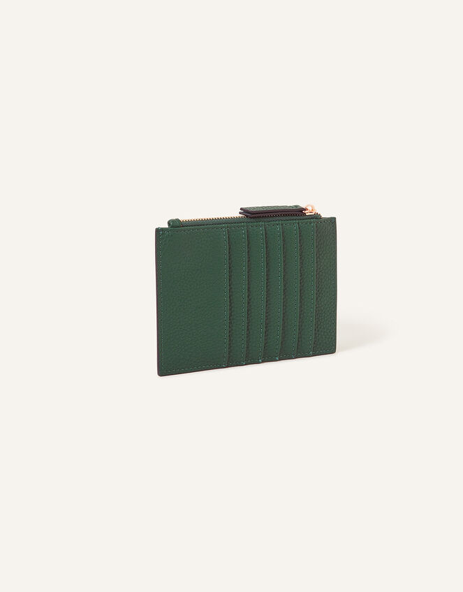 Large Zip Card Holder, Green (GREEN), large