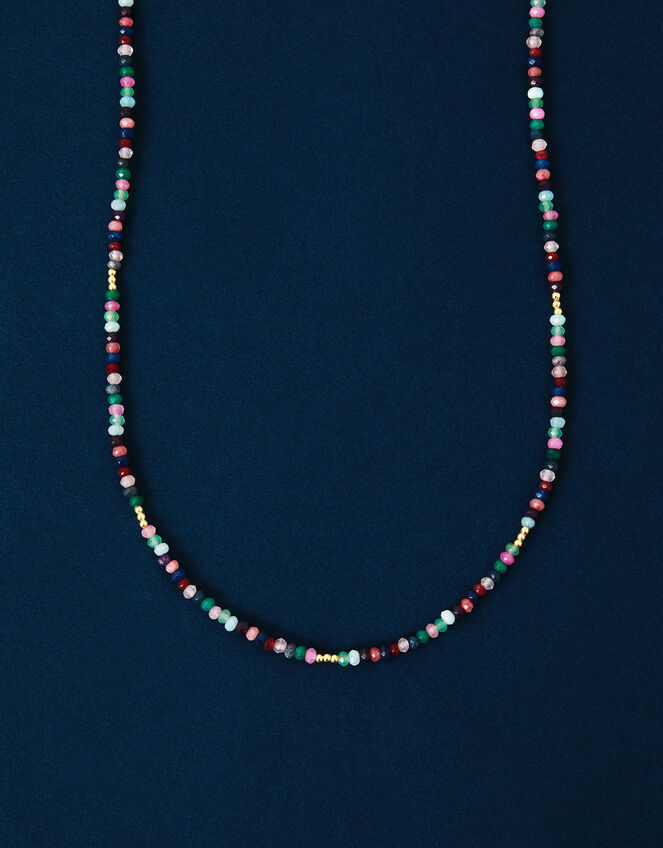 14ct Gold-Plated Beaded Necklace, , large