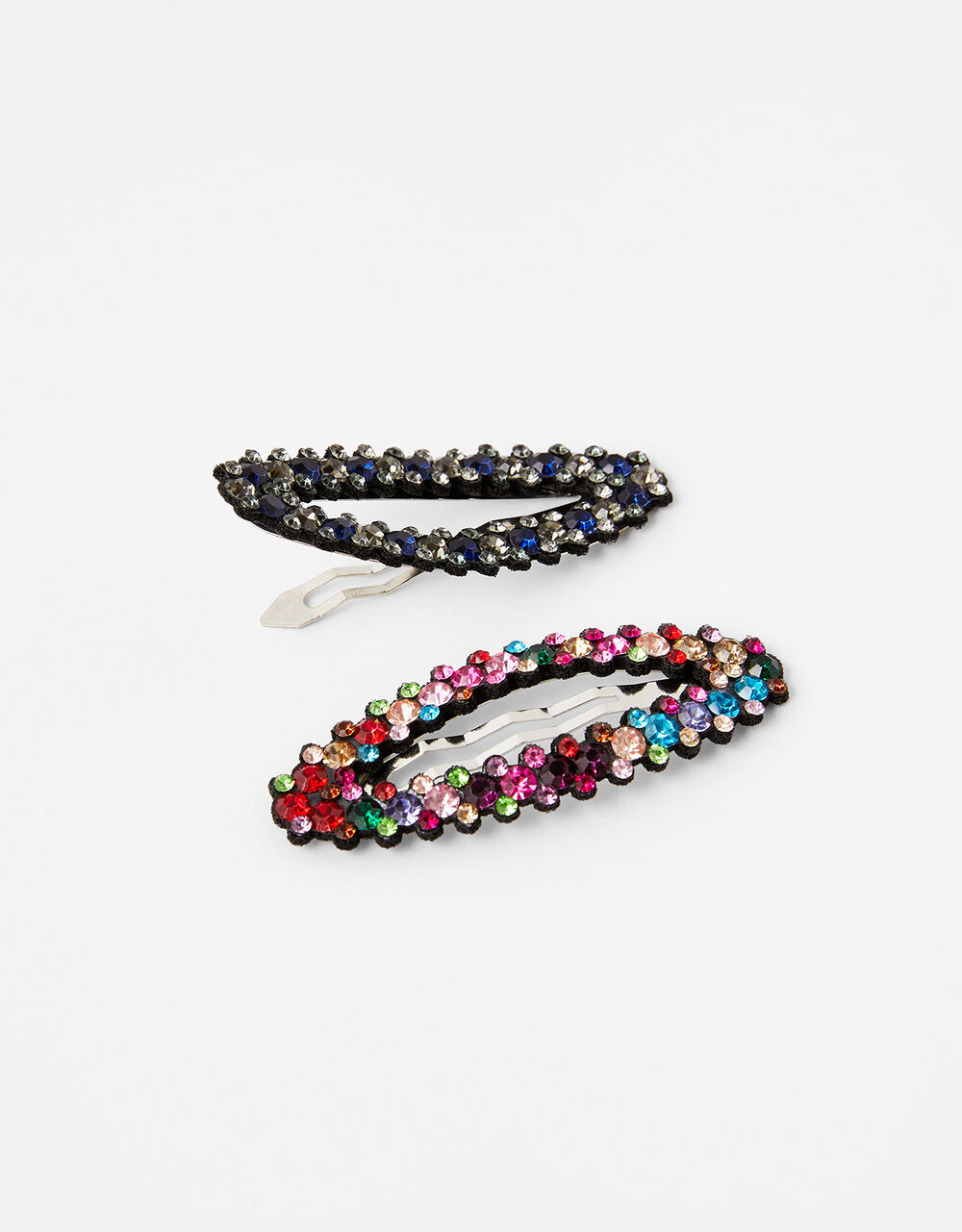 Black and Rainbow Gem Hair Clips Hair clips Accessorize Global