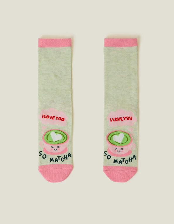 Love You So Matcha Socks, , large