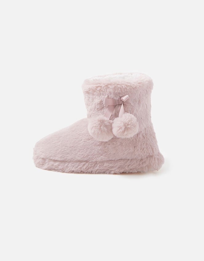 Girls Soft Slipper Boots, Pink (PINK), large