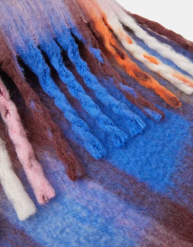 Super Soft Check Scarf, , large