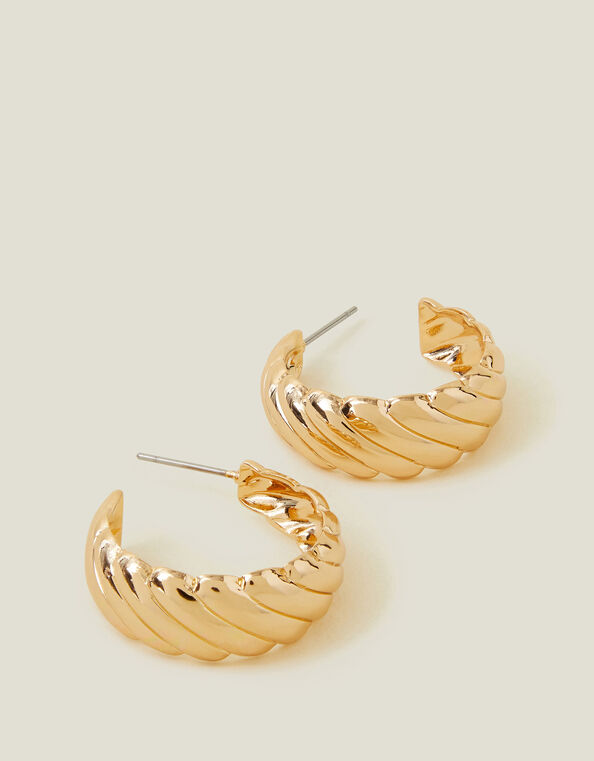 Croissant Hoop Earrings, , large